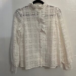 SEZANE lace blouse
